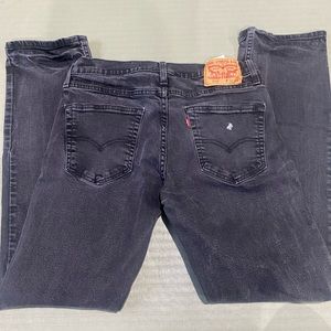 Mens Levi’s black 514 size W32 L34